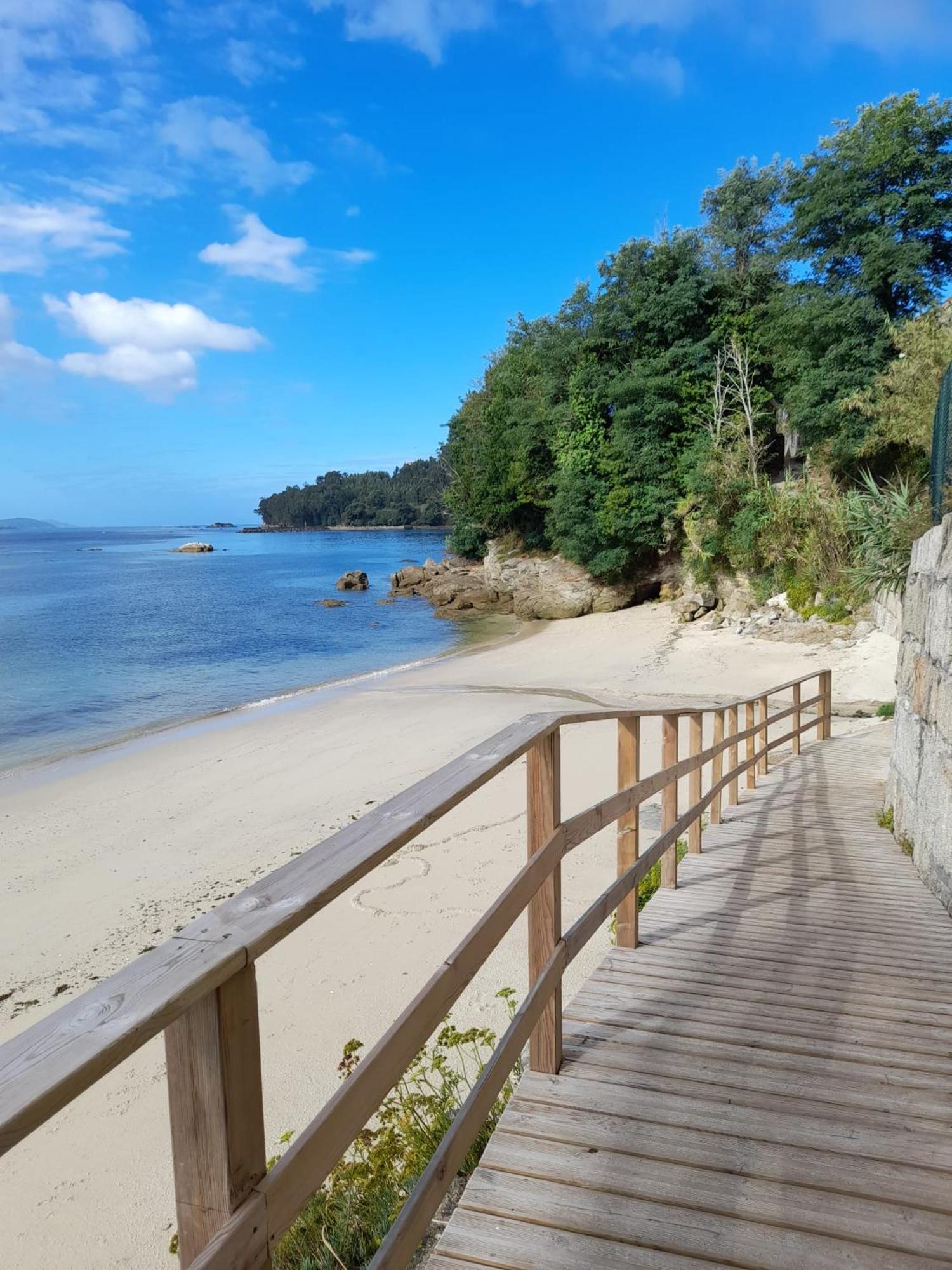 Appartamento Mirador Da Playa Moaña Esterno foto